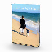 Gepersonaliseerde Uw Fotoblok Gift Aangepaste teks (Rechts)