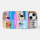 Gepersonaliseerde uw fotocollage met aangepaste te iPhone 15 case (Achterkant horizontaal)