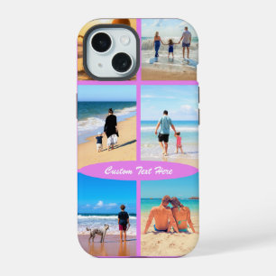 Gepersonaliseerde uw fotocollage met aangepaste te iPhone 15 case