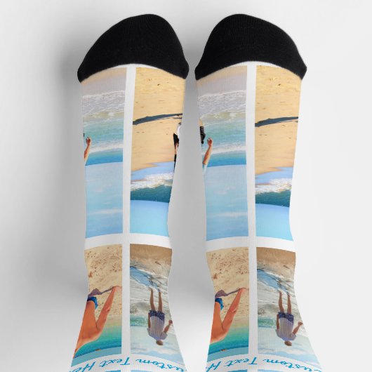 Gepersonaliseerde uw fotocollage Sokken aangepaste (Top)