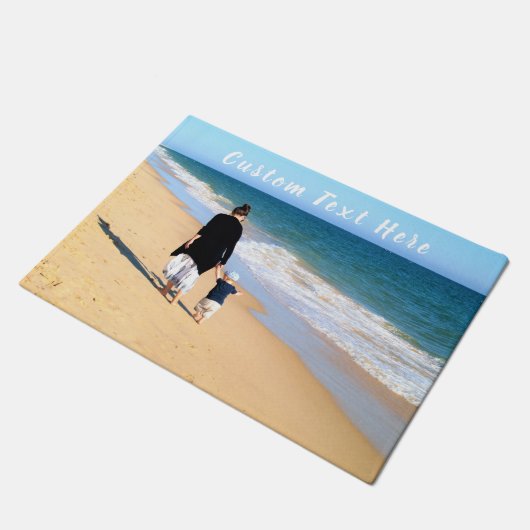 Gepersonaliseerde uw fotodeurmat met aangepaste te deurmat (Schuin)