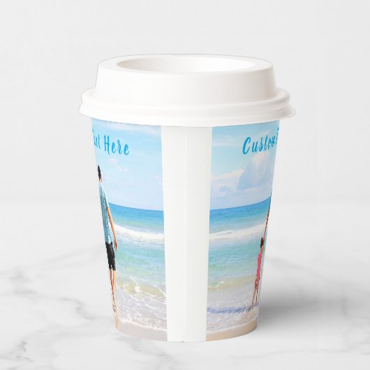 Gepersonaliseerde uw fotodocument koppen en aangep papieren bekers (Rechts)