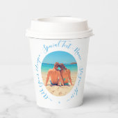 Gepersonaliseerde uw fotodocument koppen en aangep papieren bekers (Achterkant)