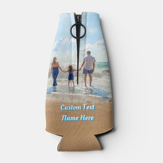 Gepersonaliseerde uw Fotofles Koeler Aangepaste Te (Achterkant)