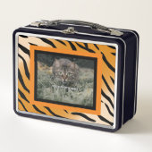 Gepersonaliseerde UW FOTO'S HIER Metalen lunchbox (Voorkant)