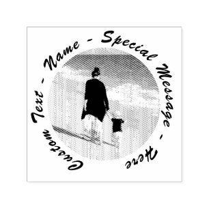 Gepersonaliseerde uw fotostempel met aangepaste te zelfinktende stempel