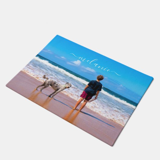 Gepersonaliseerde Uw Huisdier Foto Deurmat Custom  (Schuin)