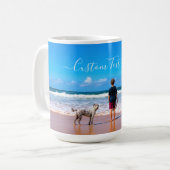 Gepersonaliseerde uw huisdier Foto Koffie Mok Aang (Voorkant links)