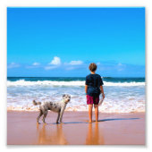 Gepersonaliseerde uw huisdier foto print uw eigen  foto afdruk (Voorkant)