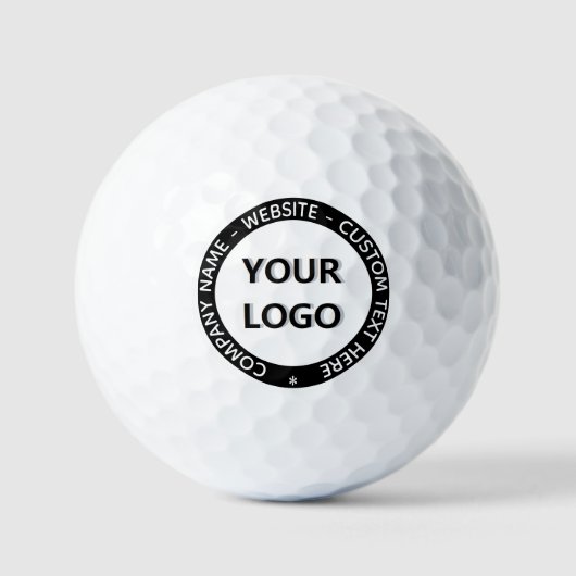 Gepersonaliseerde uw Logo en tekst golfballen Stem (Voorkant)