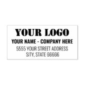 Gepersonaliseerde Uw Logo Naam Adres Stempel Sjabl (Design)