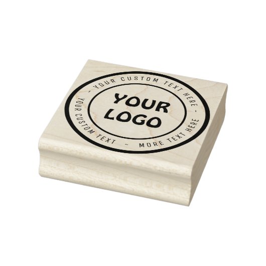 Gepersonaliseerde uw Logo Rubber Stamp Rubberstempel (Stempel)
