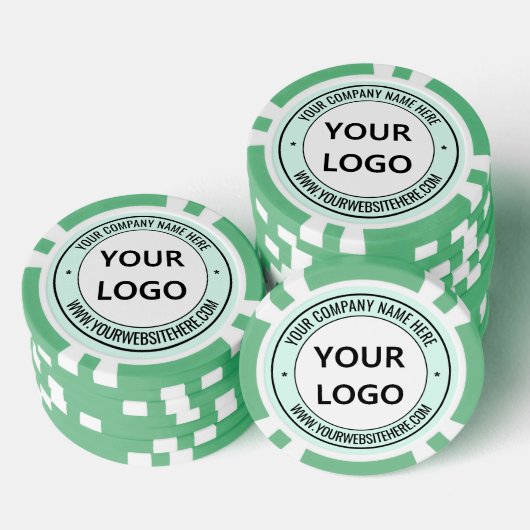 Gepersonaliseerde uw logo tekst bedrijf pokerchips (Opstapeling)