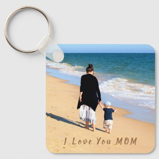 Gepersonaliseerde uw moeder Foto Sleutelhanger Gif (Voorkant)