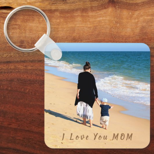 Gepersonaliseerde uw moeder Foto Sleutelhanger Gif (Voorkant)