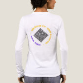 Gepersonaliseerde uw ontwerp aangepaste tekst en Q Tri-Blend Shirt (Achterkant)