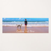 Gepersonaliseerde Uw Pet Foto Yoga Mat Custom Text (Voorkant (horizontaal))