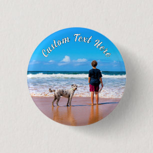 Gepersonaliseerde Uw Pet Photo Button Aangepaste t