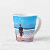 Gepersonaliseerde Uw Pet Photo Latte Mok Aangepast (Rechterhoek)
