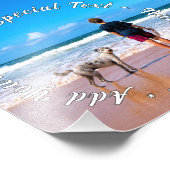 Gepersonaliseerde uw Pet Photo Poster en aangepast (Hoek)