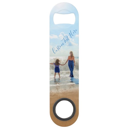 Gepersonaliseerde uw Photo Bar Key met aangepaste Speed Flessenopener (Voorkant)