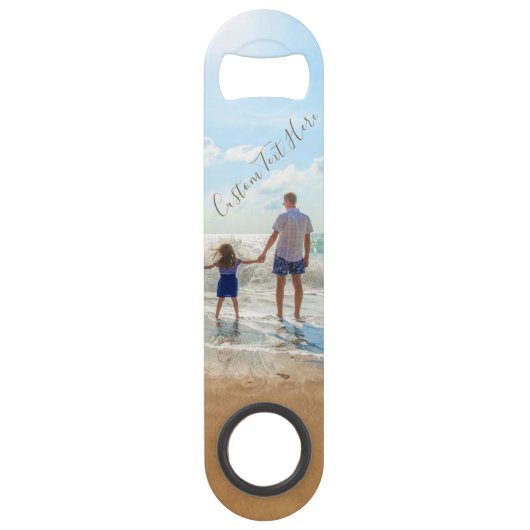 Gepersonaliseerde uw Photo Bar Key met aangepaste  Speed Flessenopener (Voorkant)