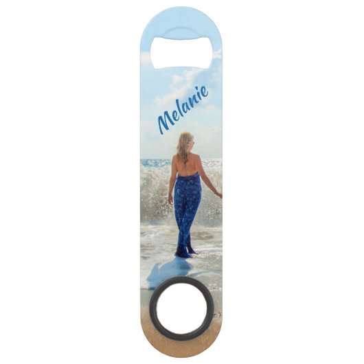 Gepersonaliseerde uw Photo Bar Key met aangepaste  Speed Flessenopener (Voorkant)