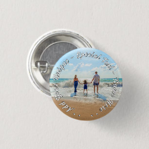 Gepersonaliseerde uw Photo Button Gift aangepaste 