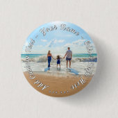 Gepersonaliseerde uw Photo Button Gift aangepaste (Voorkant)