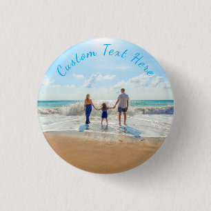 Gepersonaliseerde uw Photo Button Gift aangepaste