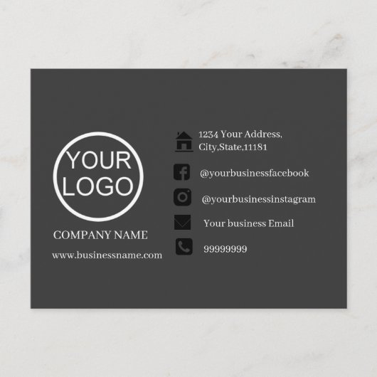 Gepersonaliseerde uw promotionele Business Post Ka Briefkaart (Voorkant)