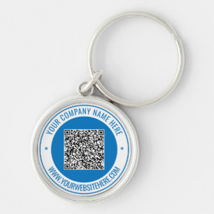 Gepersonaliseerde uw QR-code aangepaste tekst Sleu Sleutelhanger