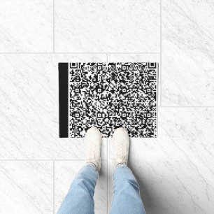 Gepersonaliseerde uw QR-code Scan Info Deurmat