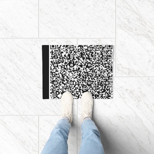 Gepersonaliseerde uw QR-code Scan Info Deurmat (Binnen)