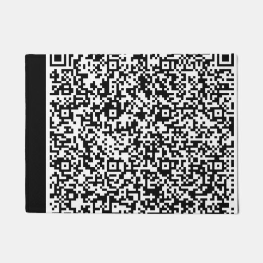 Gepersonaliseerde uw QR-code Scan Info Deurmat (Voorkant)