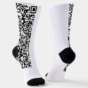 Gepersonaliseerde uw QR-code Sokken - kies kleuren