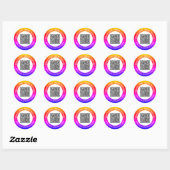 Gepersonaliseerde uw QR-code Stickers en aangepast (Vel)