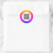 Gepersonaliseerde uw QR-code Stickers en aangepast (Tas)