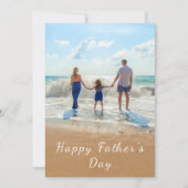 Gepersonaliseerde uw vader Foto Vaderdag Kaart (Voorkant)
