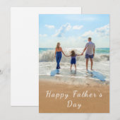 Gepersonaliseerde uw vader Foto Vaderdag Kaart (Voorkant / Achterkant)