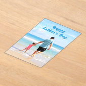 Gepersonaliseerde uw vader Foto Vaderdag Kaart Acryl Uitnodigingen (Laagn)