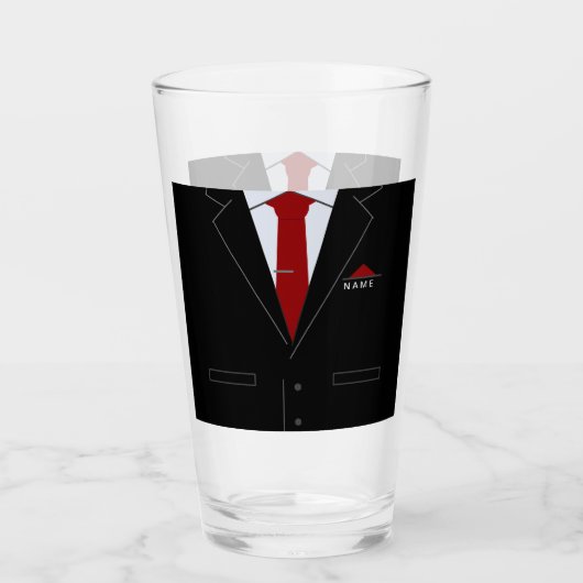 Gepersonaliseerde uw zakelijke glas met aangepaste (Voorkant)