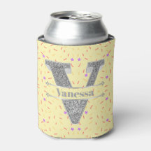 Gepersonaliseerde V Initiaal Silver Monogram Jouw 