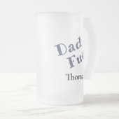 Gepersonaliseerde vader brandstof Frosted Glass Mo Matglas Bierpul (Voorkant rechts)