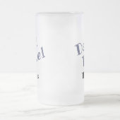 Gepersonaliseerde vader brandstof Frosted Glass Mo Matglas Bierpul (Center)
