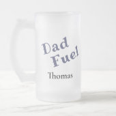 Gepersonaliseerde vader brandstof Frosted Glass Mo Matglas Bierpul (Links)