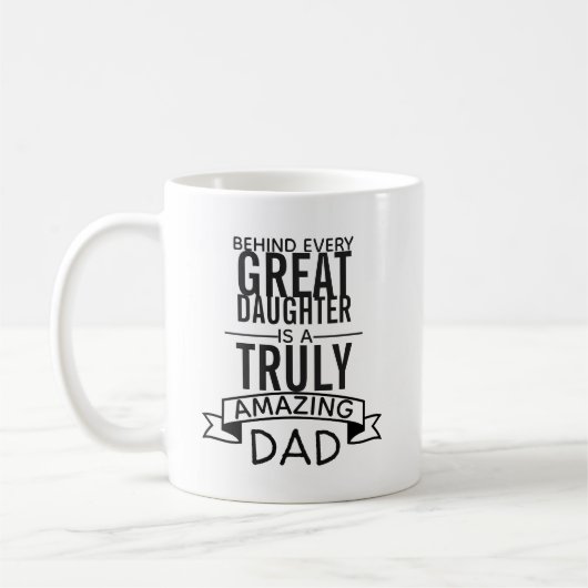 Gepersonaliseerde Vader Dochter Foto Mok (Links)