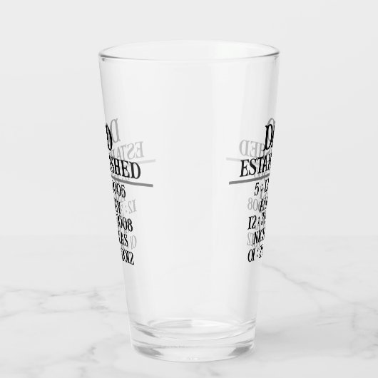 Gepersonaliseerde vader est vaderdag 2024 glas (Rechts)