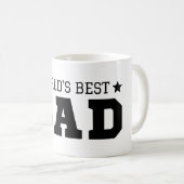 Gepersonaliseerde Vader Gift Wereld Beste Vader Va Koffiemok (Voorkant rechts)