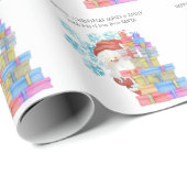 Gepersonaliseerde Vader Kerstmis Sneeuwvlokken Kin Cadeaupapier (Rol Hoek)